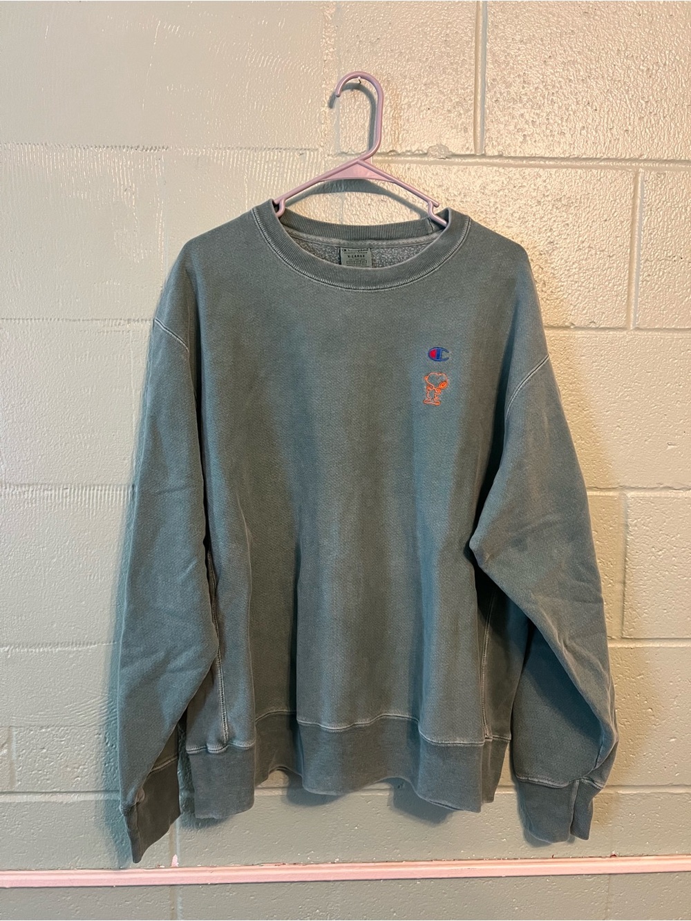Snoopy X Champion crewneck heavy weight reverse stitch